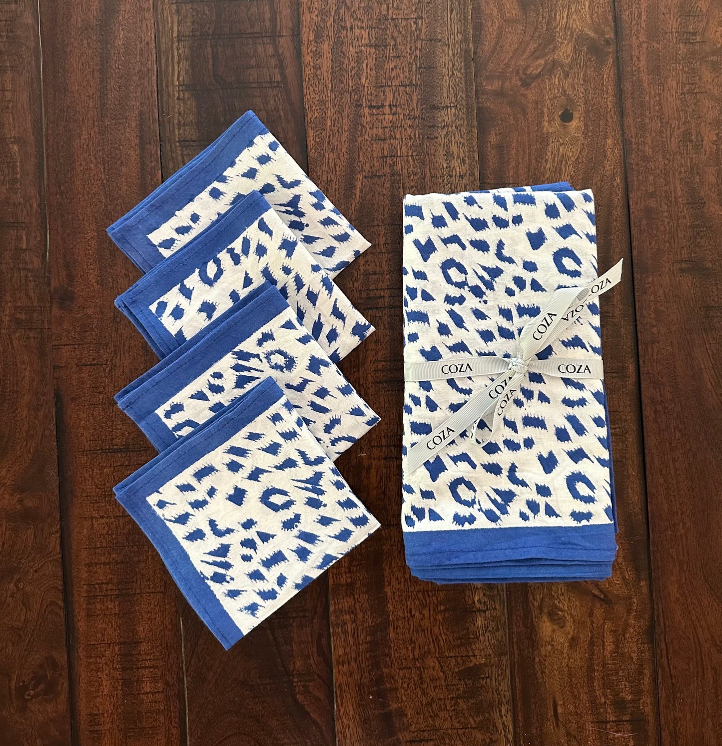 Roar Blue Dinner & Cocktail Napkin Bundle