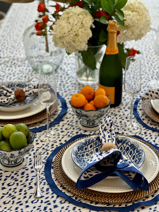 Roar Blue Tablecloth