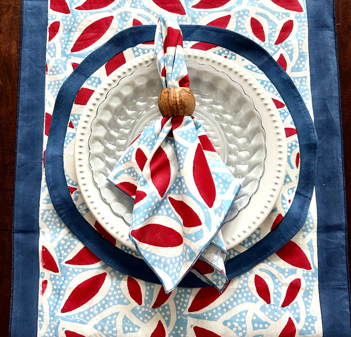 Delta Blue Table Runner