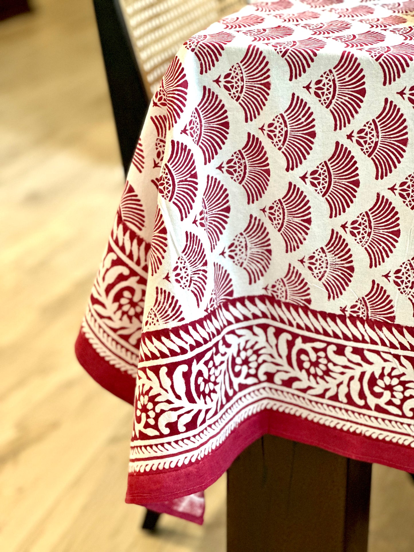 Fanfare Maroon Tablecloth