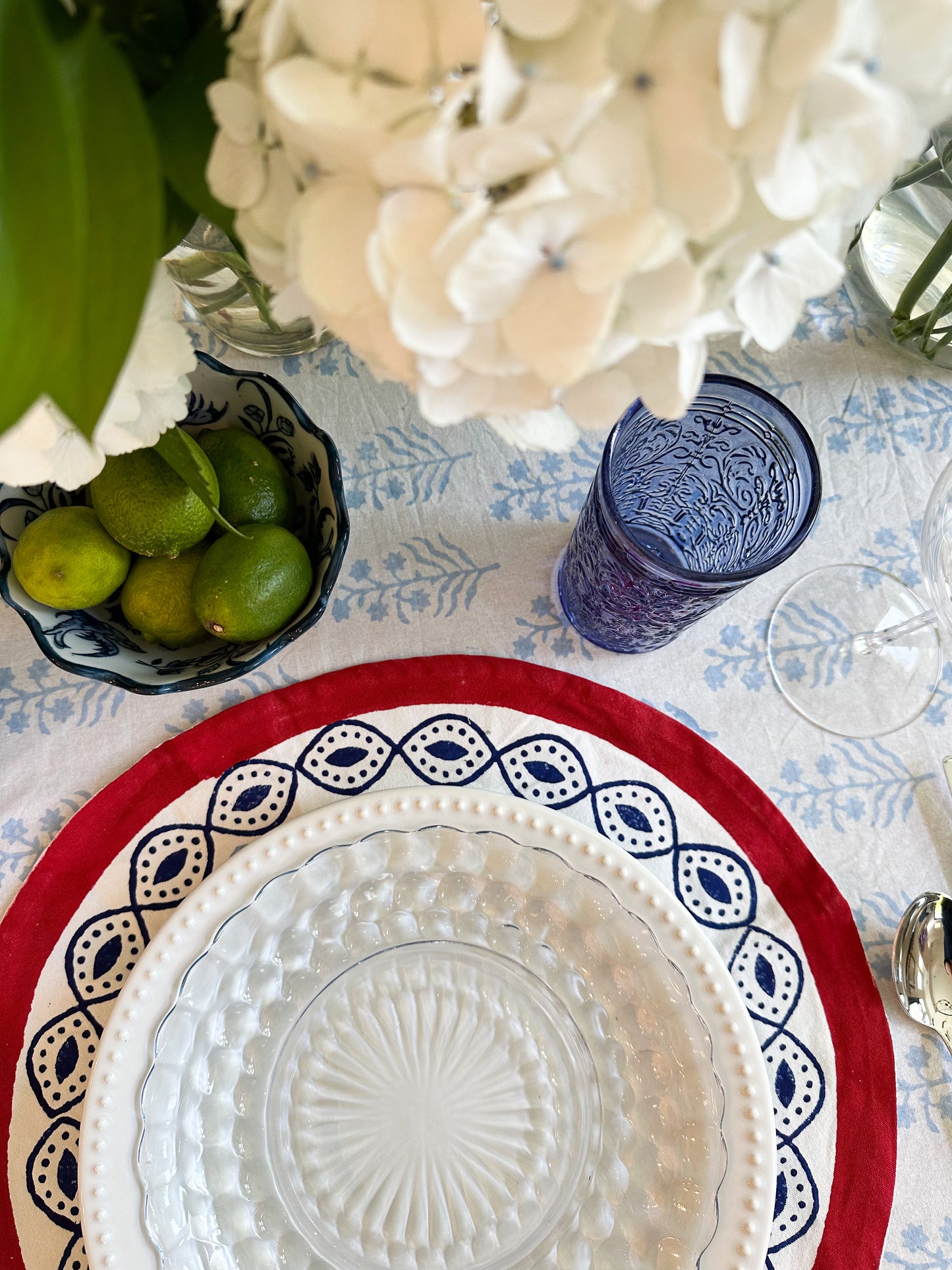 Oxford Red Tablecloth