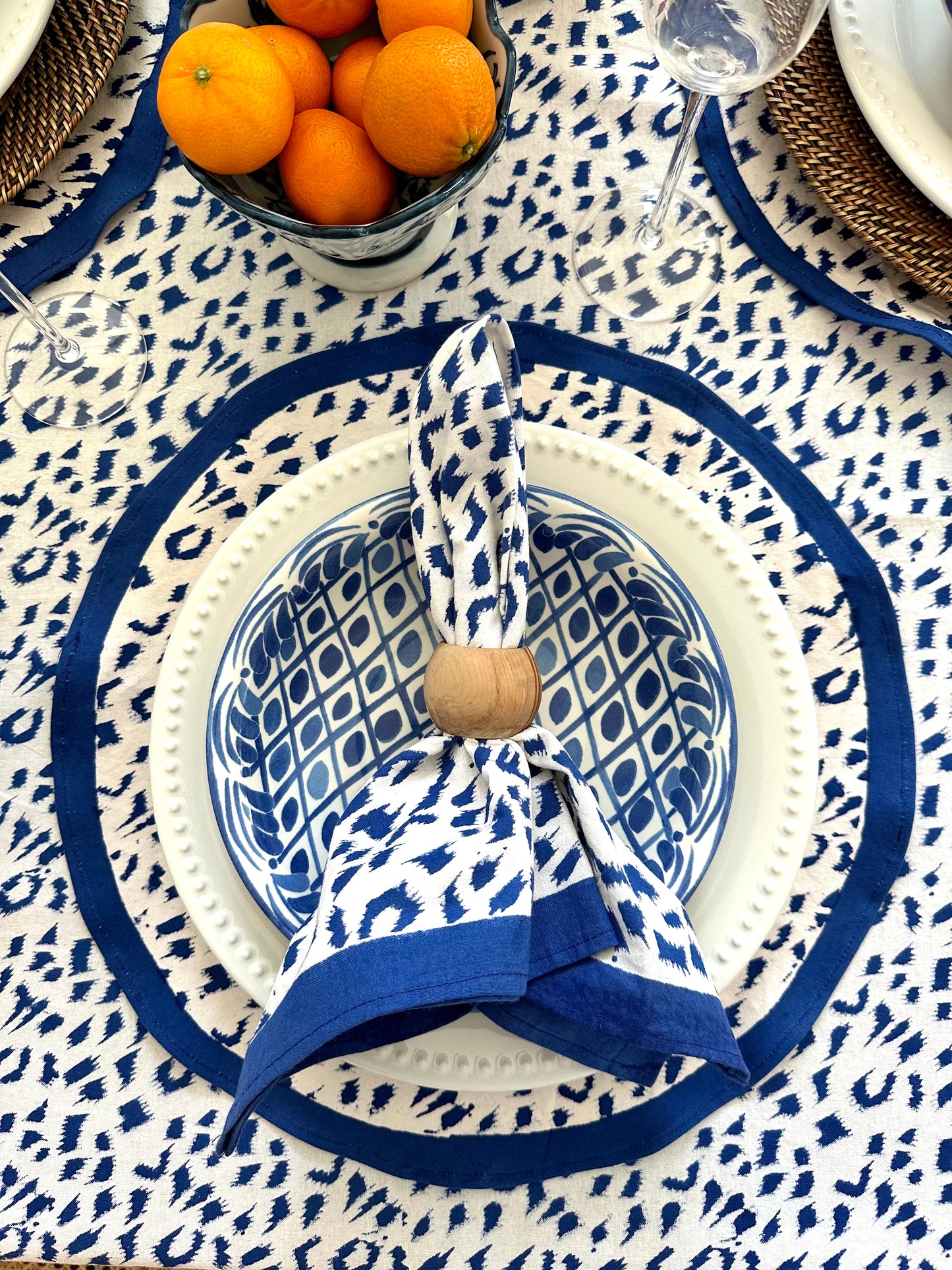 Roar Blue Round Placemats (4)