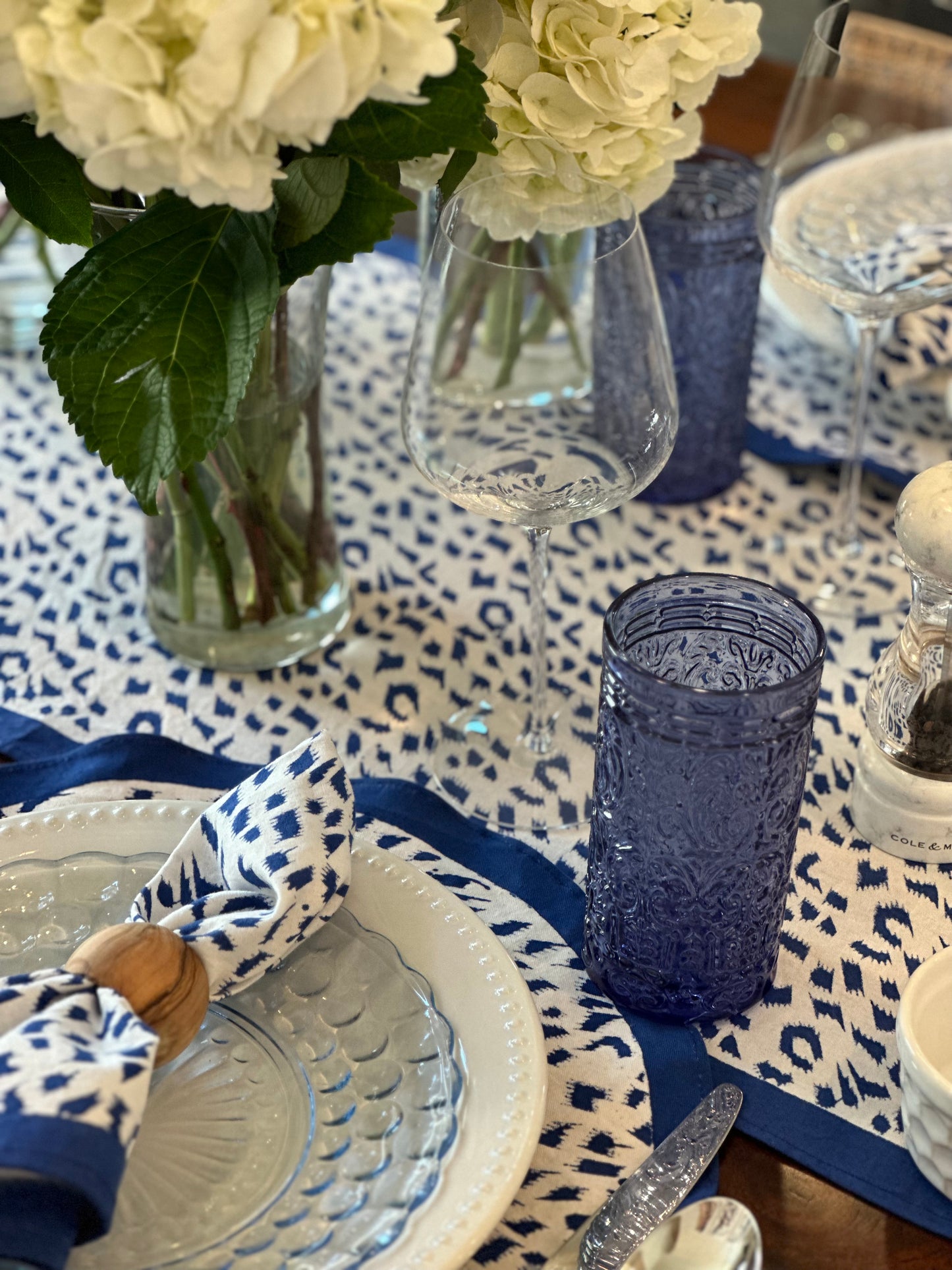 Roar Blue Table Runner