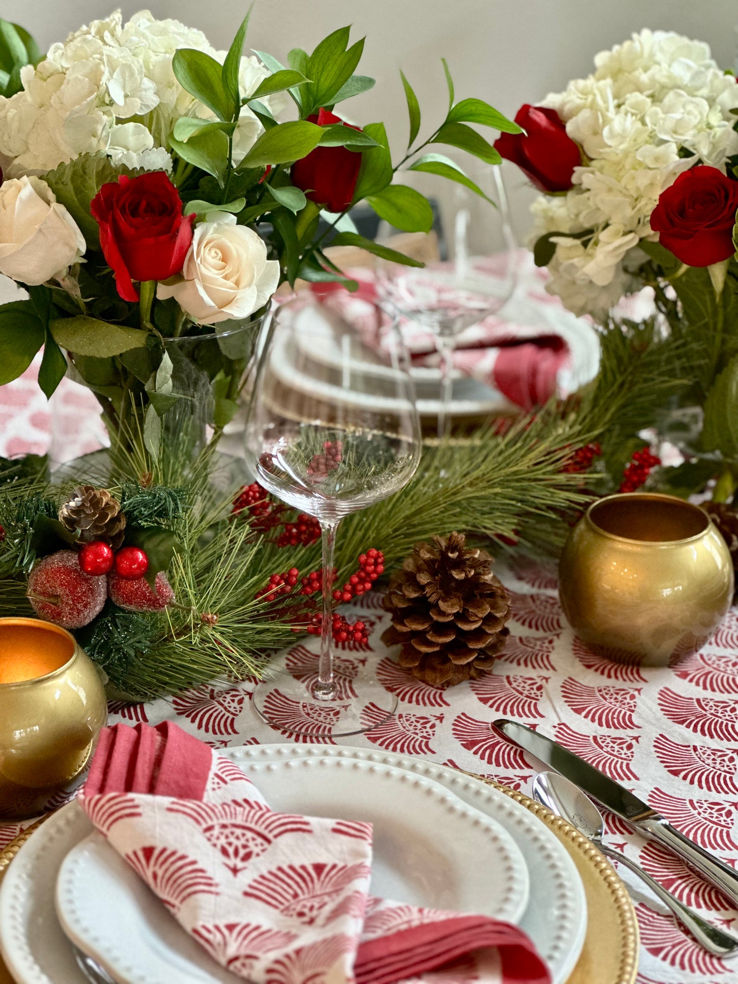 Fanfare Maroon Tablecloth