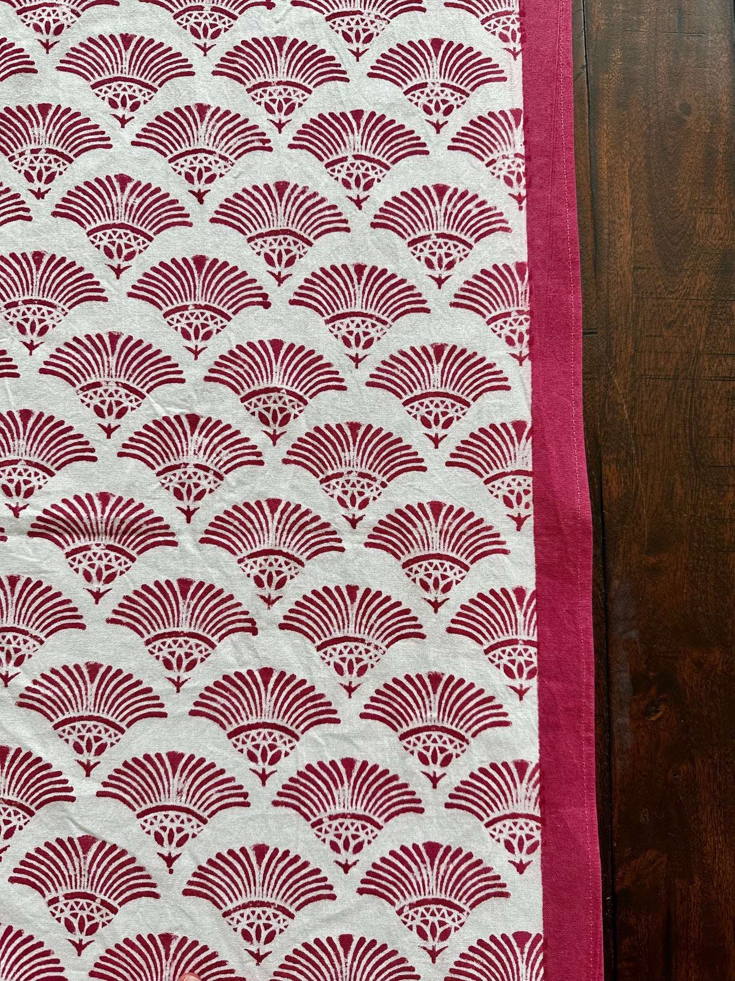 Fanfare Maroon Table Runner